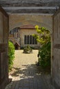 Igtham Mote. Courtyard. Medieval Manor House.. Royalty Free Stock Photo