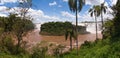 The Iguacu falls in Argentina Brazil