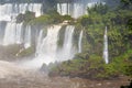 Iguacu falls on Argentina Side from southern Brazil side, South America Royalty Free Stock Photo