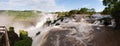 Iguacu waterfall with rainbow Royalty Free Stock Photo
