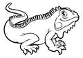 Iguana Lizard Cartoon Character Royalty Free Stock Photo