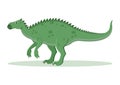 Iguanodon Dinosaur Cartoon Character Vector Illustration Royalty Free Stock Photo