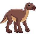 Iguanodon Dinosaur Cartoon Colored Clipart Royalty Free Stock Photo