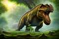 Iguanodon Dinosaur, Generative AI Illustration Royalty Free Stock Photo