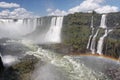 Iguassu Falls with Rainbow Argentina Brazil Royalty Free Stock Photo