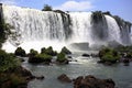 Iguassu (Iguazu; IguaÃÂ§u) Falls - Large Waterfalls Royalty Free Stock Photo
