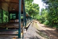 Iguazu, Argentina - Dec 10, 2023: Rainforest Ecological Train at Iguazu Falls National Park in Argentina Royalty Free Stock Photo