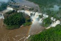 Iguazu Falls in the border of Argentina and Brazil Royalty Free Stock Photo