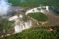 Iguazu Falls in the border of Argentina and Brazil Royalty Free Stock Photo