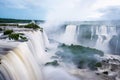 Iguazu Falls on the Border of Argentina and Brazil Royalty Free Stock Photo