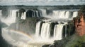 Iguazu Falls on the border of Brazil and Argentina. One of the world\'s great natural Royalty Free Stock Photo