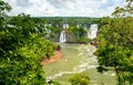 Iguazu Falls, the largest waterfall in the world, South America Royalty Free Stock Photo