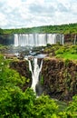 Iguazu Falls, the largest waterfall in the world, South America Royalty Free Stock Photo