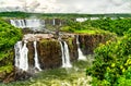 Iguazu Falls, the largest waterfall in the world, South America Royalty Free Stock Photo