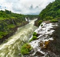 Iguazu Falls, the largest waterfall in the world, South America Royalty Free Stock Photo