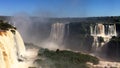 Powerful Phenomenon of Iguazu Falls from the Brazilian side.