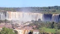 Powerful Phenomenon of Iguazu Falls from the Brazilian side.
