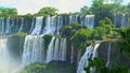 Iguazu falls seen from the Argentinian side