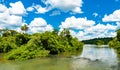 Iguazu Falls in a tropical rainforest in Argentina Royalty Free Stock Photo