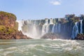 Iguazu falls view, Argentina Royalty Free Stock Photo