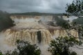 Iguazu Falls view from brazilian side - Brazil and Argentina Border Royalty Free Stock Photo