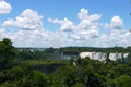 Iguazu Falls on the border of Brazil and Argentina in Argentina Royalty Free Stock Photo