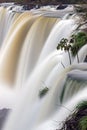 Iguazu waterfall in motion Royalty Free Stock Photo