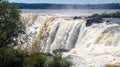 Iguazu waterfalls on the border of Brazil and Argentina in Argentina Royalty Free Stock Photo