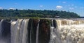 Iguazu waterfalls on the border of Brazil and Argentina in Argentina Royalty Free Stock Photo