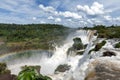 Iguazu Waterfalls view from Argentinian side Royalty Free Stock Photo