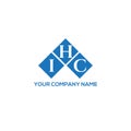 IHC letter logo design on WHITE background. IHC creative initials letter logo concept. IHC letter design Royalty Free Stock Photo