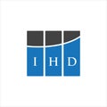 IHD letter logo design on WHITE background. IHD creative initials letter logo concept. IHD letter design.IHD letter logo design on