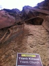 Entrance board of Yilanli Church at Ihlara Valley of Cappadocia