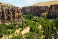 Ihlara valley Peristrema monastery at Green tour in Cappadocia, Turkey Royalty Free Stock Photo