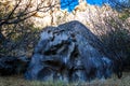 Ihlara valley with rock caves Central Anatolia. Capadocia, Turkey Royalty Free Stock Photo