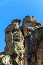 Ihlara valley with rock caves Central Anatolia. Capadocia, Turkey Royalty Free Stock Photo