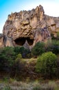 Ihlara valley with rock caves Central Anatolia. Capadocia, Turkey Royalty Free Stock Photo