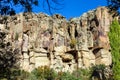 Ihlara valley with rock caves Central Anatolia. Capadocia, Turkey Royalty Free Stock Photo