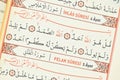 Ihlas and Felak from the Qur`an which is the last holy book