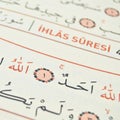 Ihlas from the Qur`an which is the last holy book