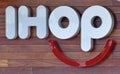 IHOP restaurant lighted sign Royalty Free Stock Photo