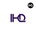 IHQ Logo Letter Monogram Design Royalty Free Stock Photo