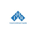 IHR letter logo design on WHITE background. IHR creative initials letter logo concept. IHR letter design Royalty Free Stock Photo