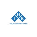 IHR letter logo design on WHITE background. IHR creative initials letter logo concept Royalty Free Stock Photo