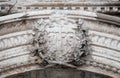 IHS sign, portal of Saint Savior Church in Dubrovnik