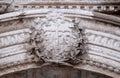 IHS sign, portal of Saint Saviour Church in Dubrovnik Royalty Free Stock Photo