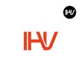 IHV Logo Letter Monogram Design Royalty Free Stock Photo