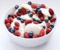 Iice-cream & berries Royalty Free Stock Photo