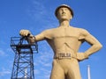 The iIconic Tulsa Driller Statue in Tulsa Oklahoma