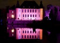 Illuminations in the park of Schloss Dyck in Juechen in Germany